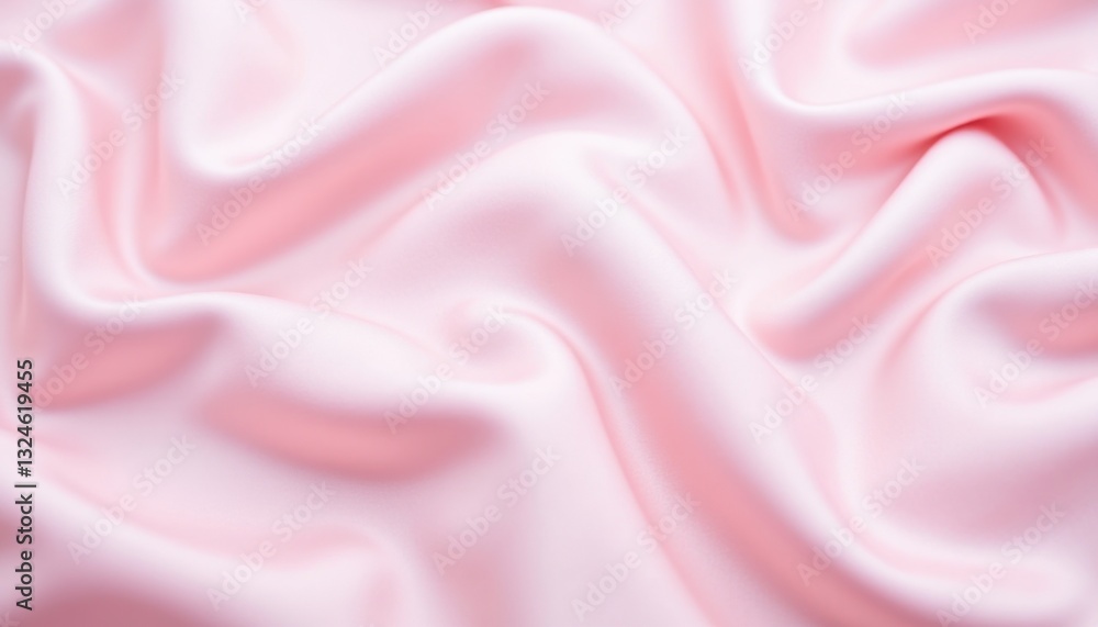 Fototapeta premium A stunning representation of flowing satin silk fabric in soft pastel tones, creating an elegant and abstract background that exudes a sense of luxury and sophistication.