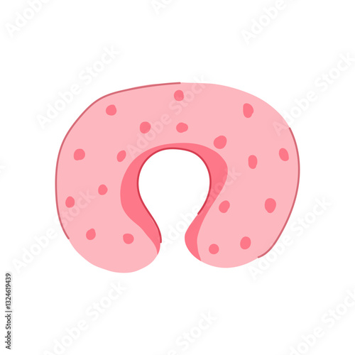 breastfeeding nursing pillow cartoon vector illustration