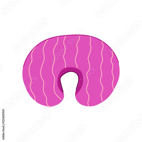 support nursing pillow cartoon vector illustration