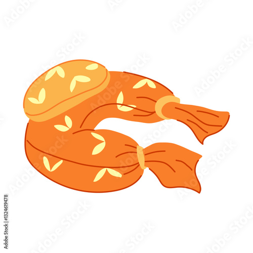 infant nursing pillow cartoon vector illustration