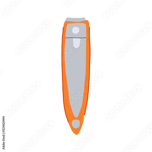 clip nail clippers cartoon vector illustration