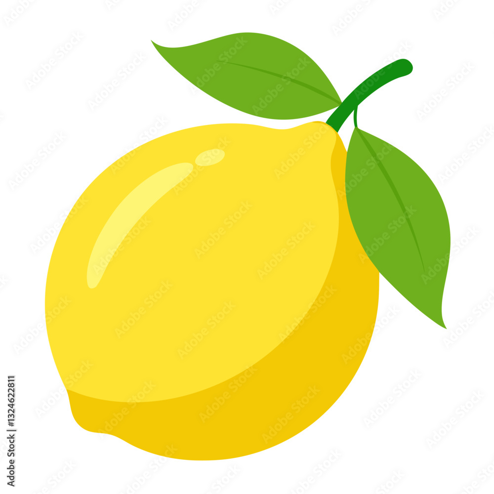 lemon with leaves lemon with leaves