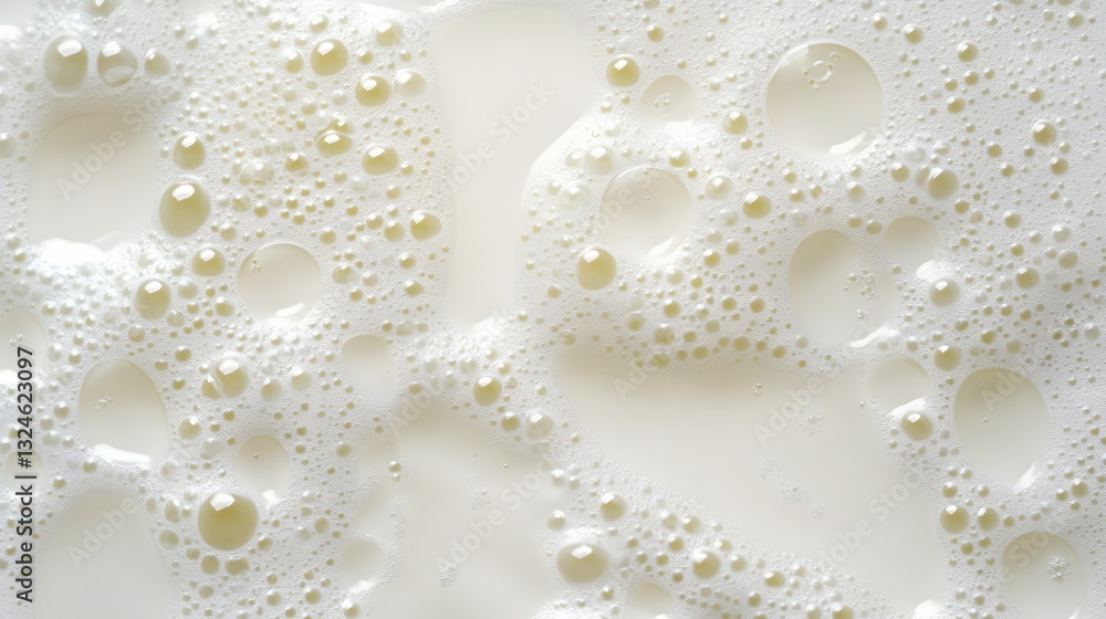 Fototapeta premium Creamy Milk Foam Texture Background
