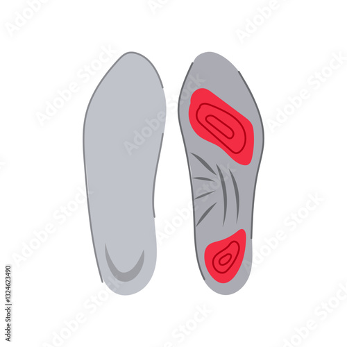 shock insoles cartoon vector illustration