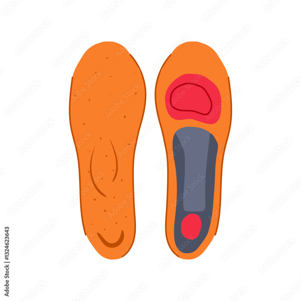 cushioned insoles cartoon vector illustration cushioned insoles cartoon vector illustration