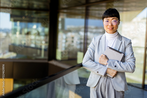 Professional Asian woman in...