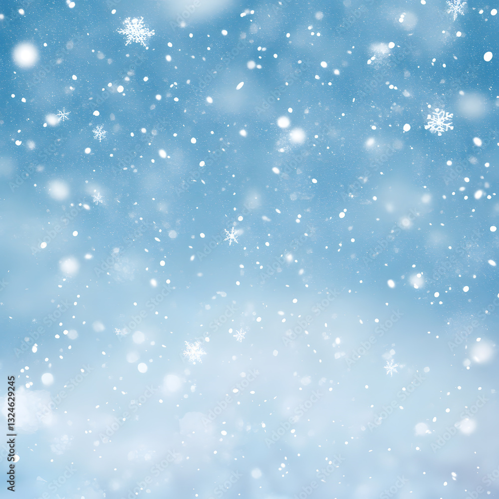 A soft snowfall effect with gentle white flake A soft snowfall effect with gentle white flake