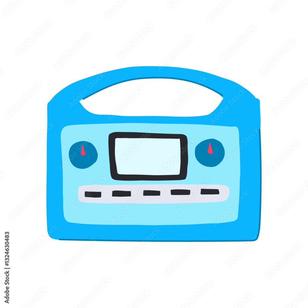 Fototapeta premium nuclear electricity generator cartoon vector illustration