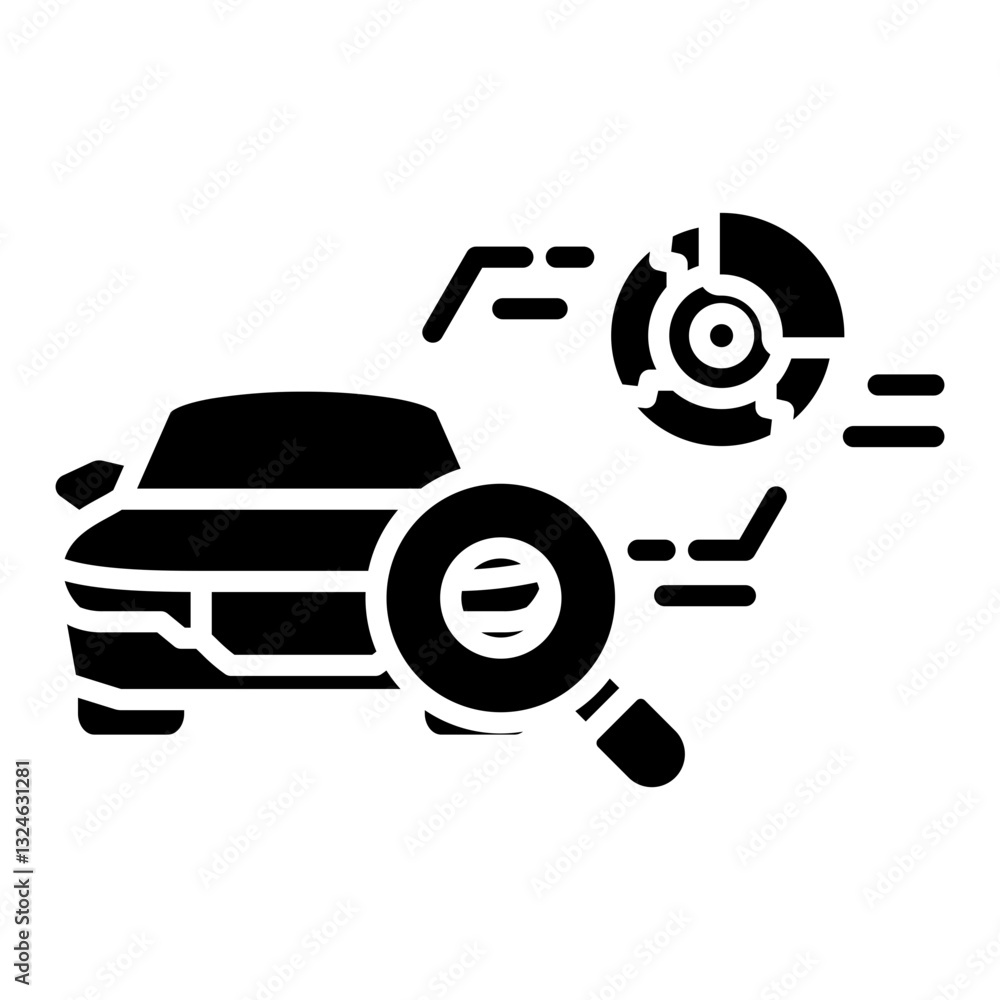 Inspection icon in Glyph Style. Simple Vector Design. Simple Vector Glyph Icon Inspection icon in Glyph Style. Simple Vector Design. Simple Vector Glyph Icon