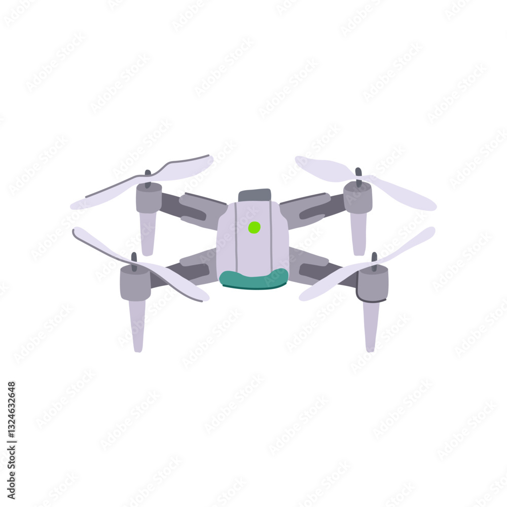 package delivery drone cartoon vector illustration package delivery drone cartoon vector illustration