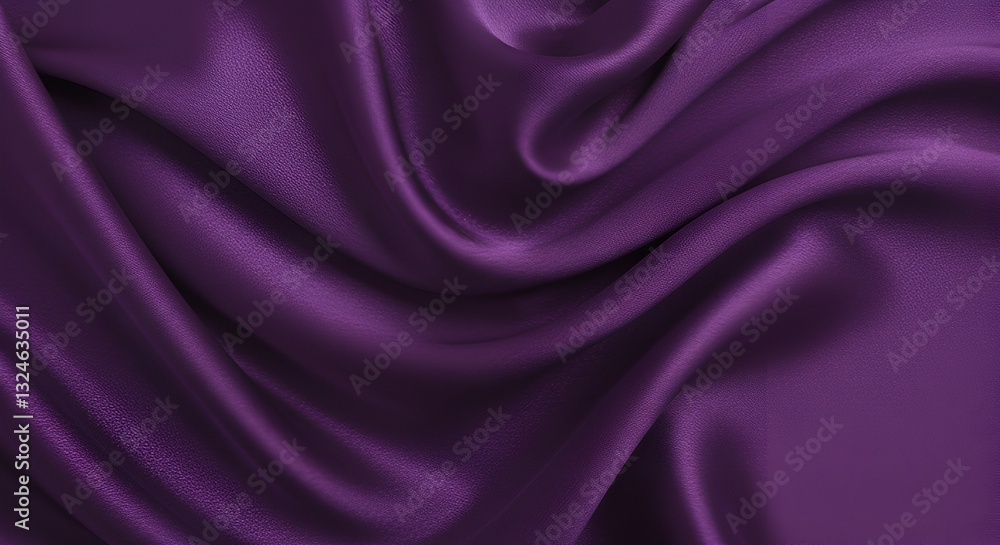 Obraz premium purple satin fabric with soft waves and luxurious folds