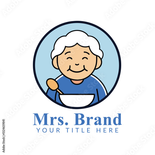 Grandma kitchen Logo Vector Design