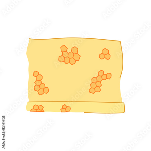organic beeswax food wrap cartoon vector illustration