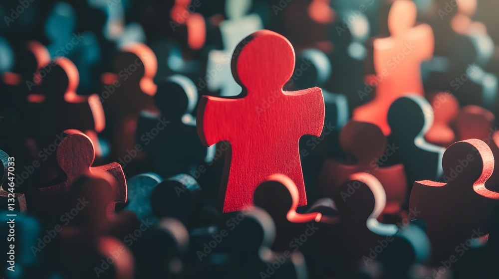 Obraz premium Standing Out From The Crowd