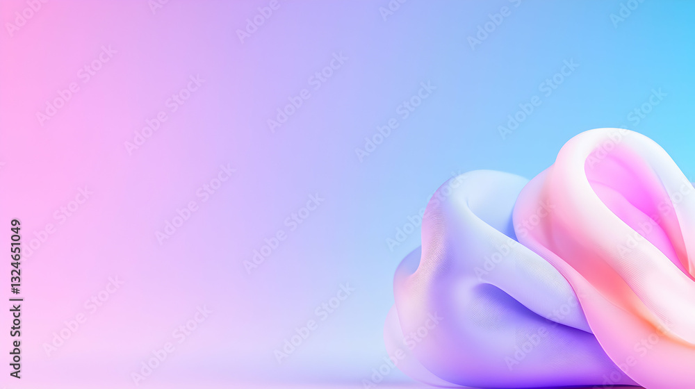 Pastel Gradient Abstract Shapes 3D Render Pastel Gradient Abstract Shapes 3D Render
