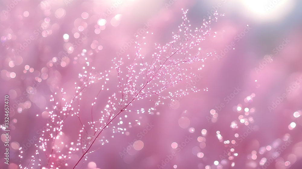 Pink bokeh snow glitter holiday light Pink bokeh snow glitter holiday light