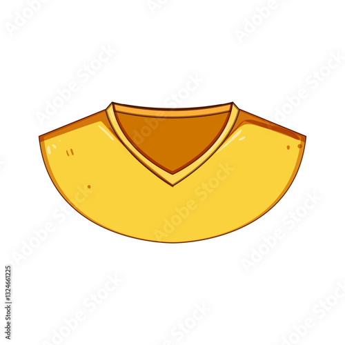 scoopneck shirt necklines cartoon vector illustration