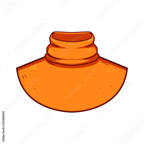 boatneck shirt necklines cartoon vector illustration