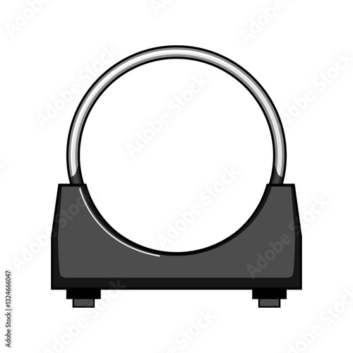 saddle pipe clamp cartoon vector illustration