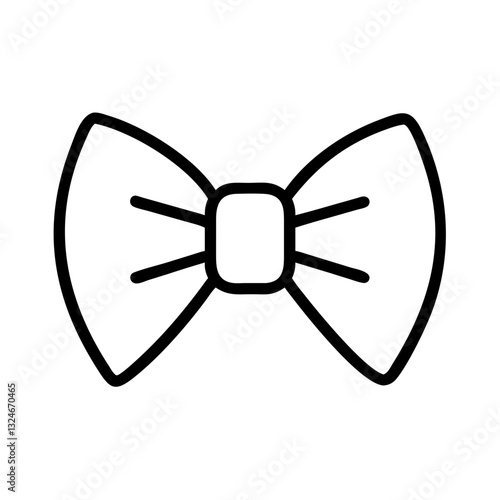 Bow Tie Icon Vector Illustration for Fashion and Formal Wear