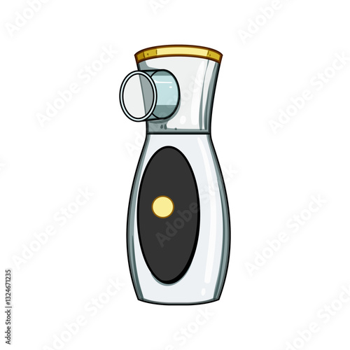 nebulizer inhaler portable cartoon vector illustration