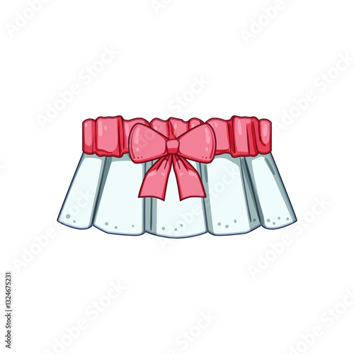 custom garter wedding cartoon vector illustration