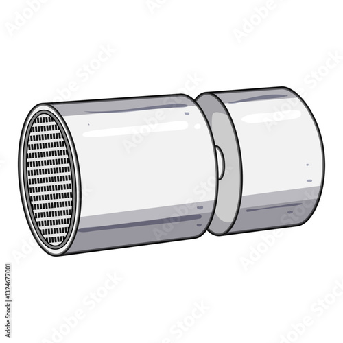 installation faucet aerator cartoon vector illustration