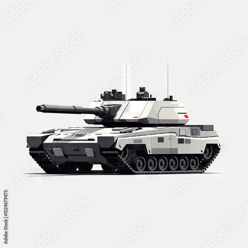 A Futuristic Tank with a Long Barrel and Advanced Technology