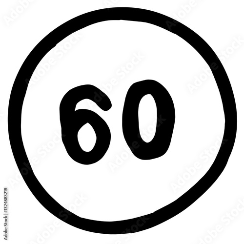 Limit sign 60