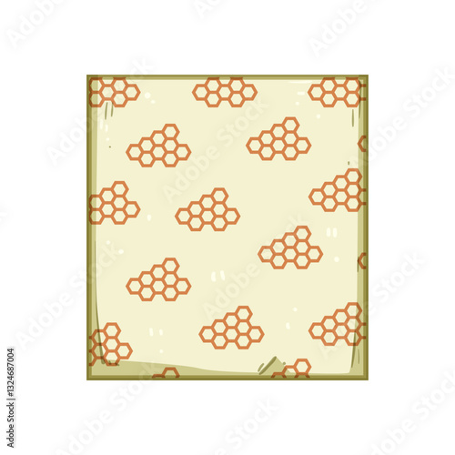 kitchen beeswax food wrap cartoon vector illustration