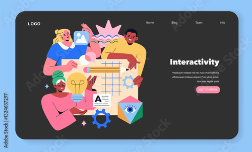 Workshops. Flat Vector Illustration