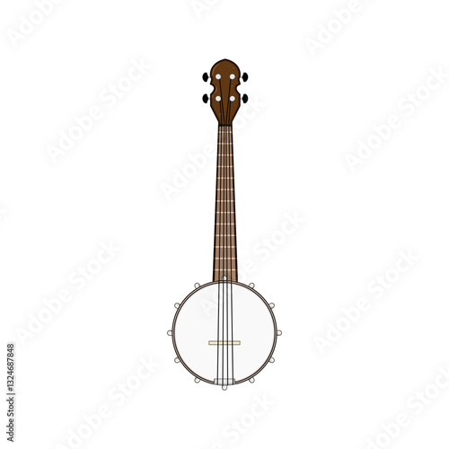 bluegrass banjo cartoon vector illustration