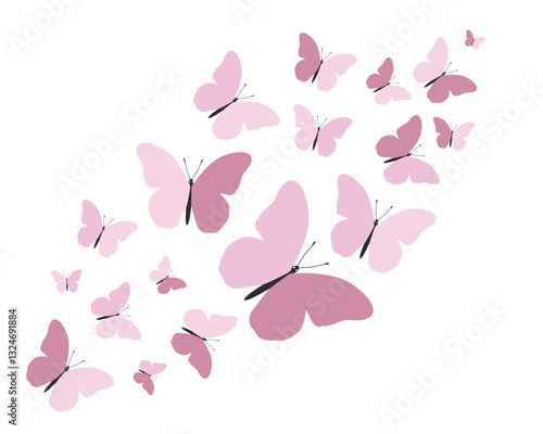 butterflies and flowers	