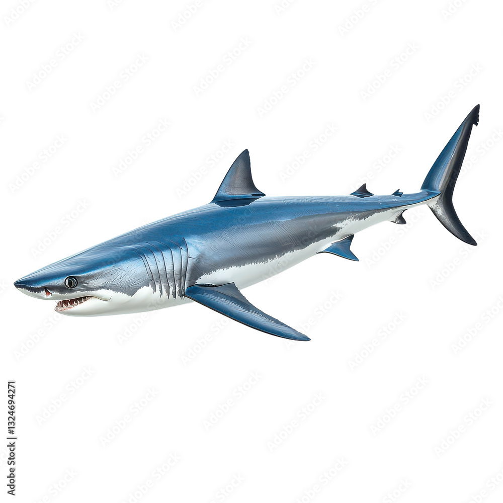 Naklejka premium A Mako Shark isolated on transparent background