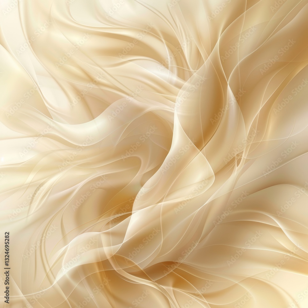 Obraz premium Abstract Artwork of Soft, Flowing Lines in Pastel Shades