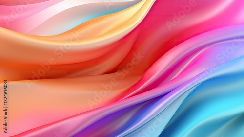 Abstract Colorful Fluid Artistic Background