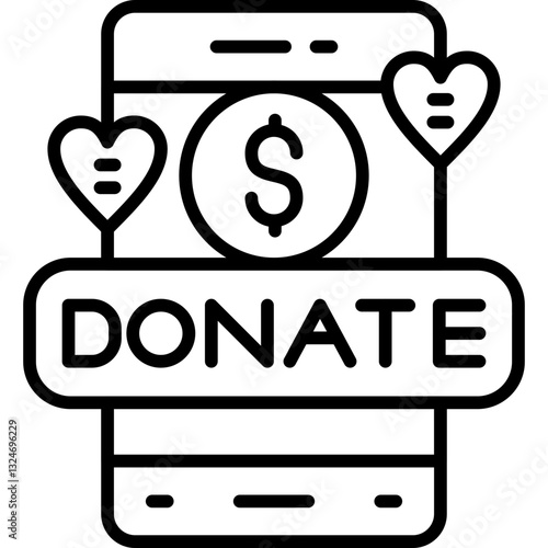 Donate Icon Vector Element