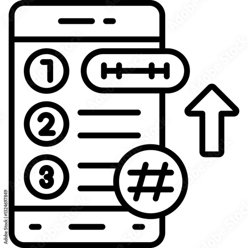 Trending Topic Icon Vector Element
