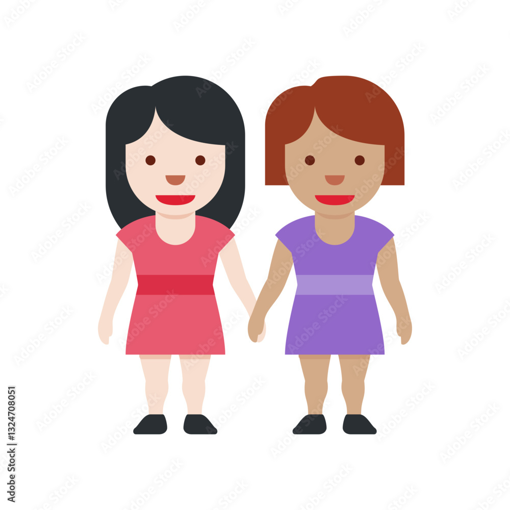 Women Holding Hands
