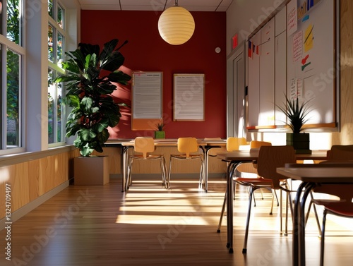 Explore this immersive virtual classroom experience featuring a dynamic 3D environment replicating a real-world classroom setting This innovative learning space offers students an engaging and