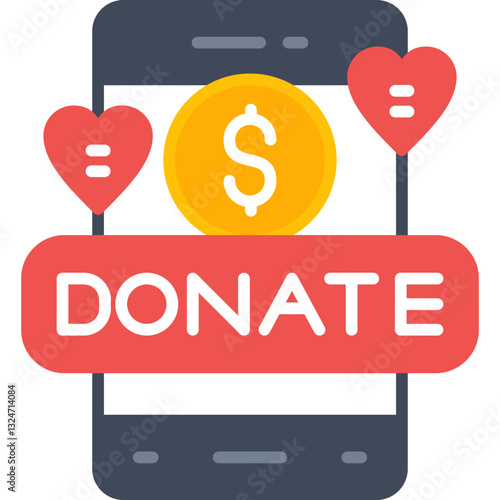 Donate Icon Vector Element