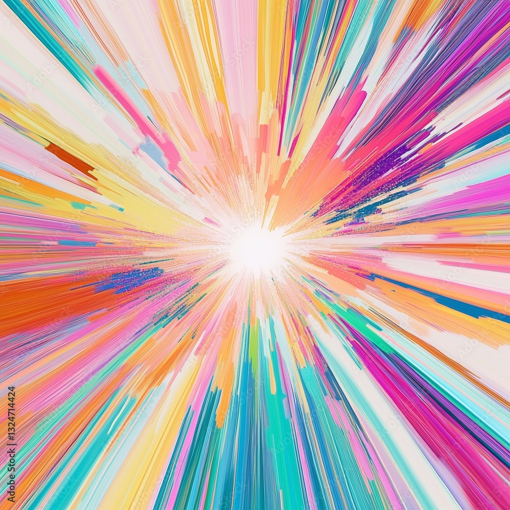 Explosive Colorful Light, Energetic Abstract Art
Explosive Colorful Light, Energetic Abstract Art