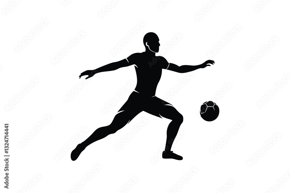 Silhouette of a Football player in quarterback throwing pose vector art illustration.eps Silhouette of a Football player in quarterback throwing pose vector art illustration.eps