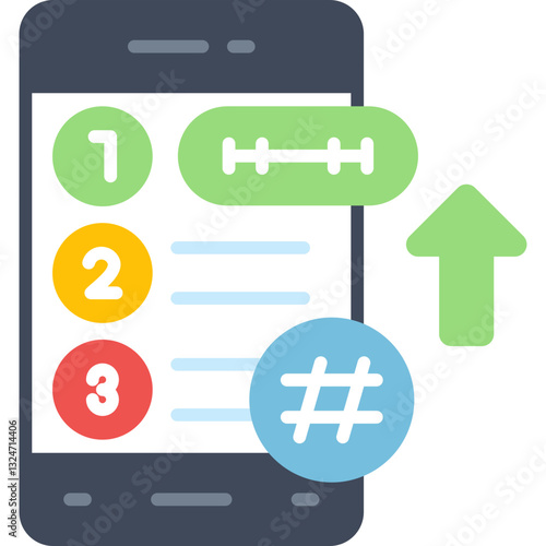 Trending Topic Icon Vector Element