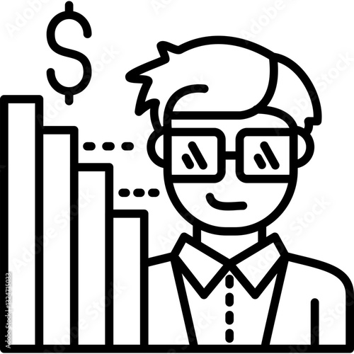 Business Founder Icon Vector Element