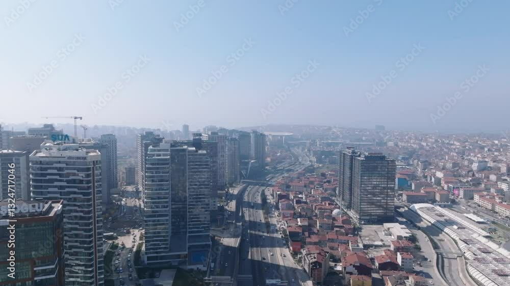 Amazing drone view Fikirtepe urban transformation and new buildings at Kadikoy Istanbul Amazing drone view Fikirtepe urban transformation and new buildings at Kadikoy Istanbul
