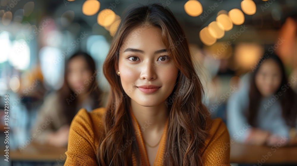 Asian Businessperson Using Tablet for Meeting with Colleagues in Office Environment with Soft Focus and Copy Space Asian Businessperson Using Tablet for Meeting with Colleagues in Office Environment with Soft Focus and Copy Space
