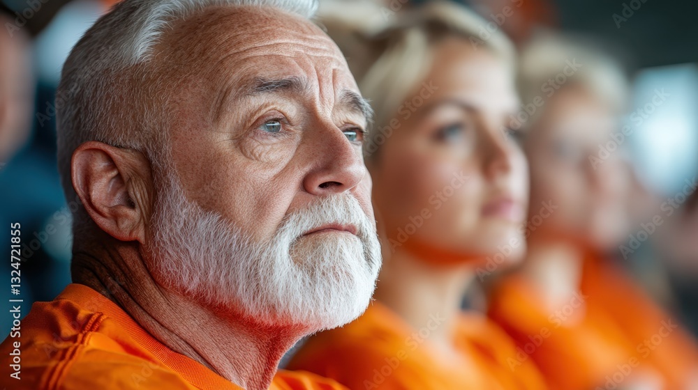 An elderly man in deep thought gazes ahead while a young woman reflects alongside him, illustrating the wisdom of age and the contemplation of life's journey. An elderly man in deep thought gazes ahead while a young woman reflects alongside him, illustrating the wisdom of age and the contemplation of life's journey.