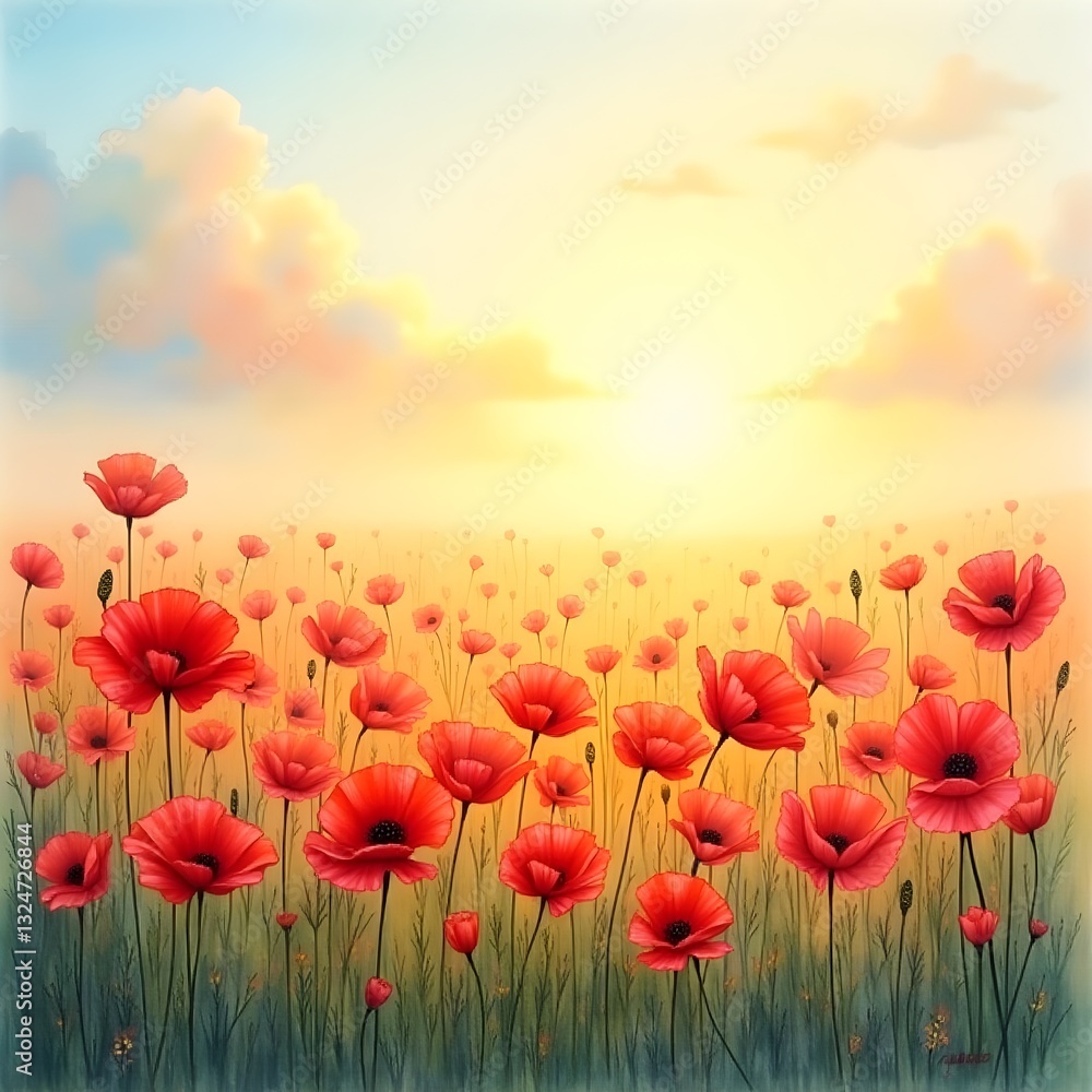 Fototapeta premium field of tulips