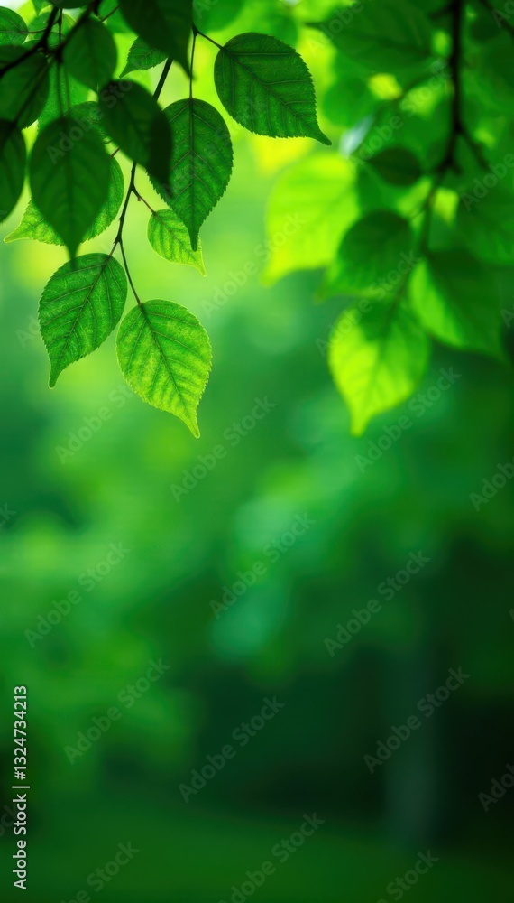 Dense green tree leaves create a solid, natural backdrop , eco, stock photo Dense green tree leaves create a solid, natural backdrop , eco, stock photo